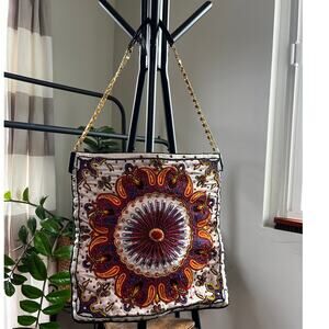 Vintage Beaded 100% Silk Purse by Christiana Boho